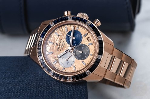 Zenith Chronomaster Sport in gold with diamonds