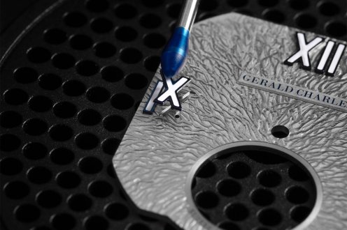 applying Roman numerals to Gerald Charles Maestro 9.0 Roman Tourbillon dial