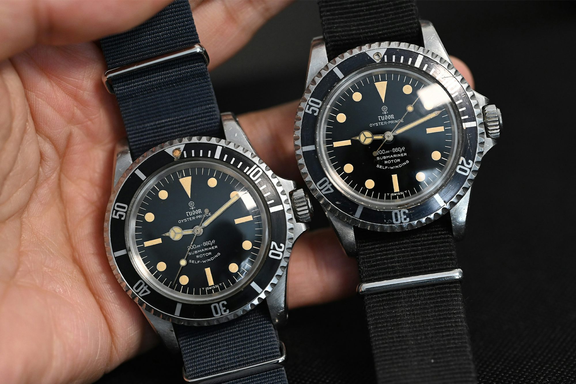 A pair of Tudor Submariners
