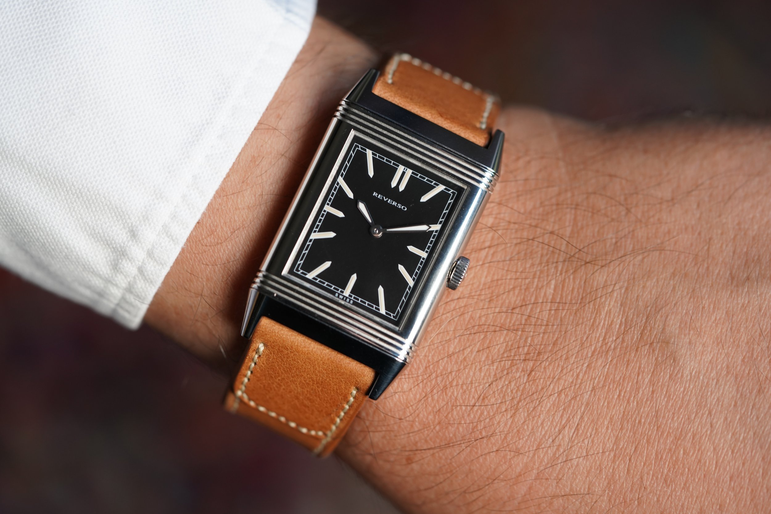 Jaeger-LeCoultre Grande Reverso Ultra Thin Tribute to 1931 wrist shot