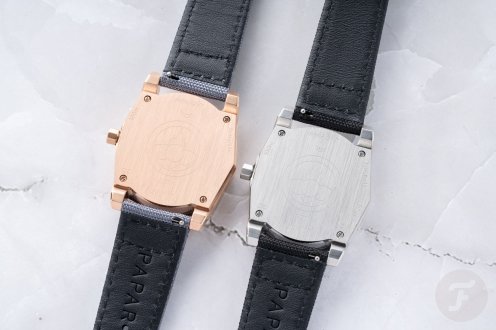 Papar Anillo GMT Rose Gold and Steel case backs