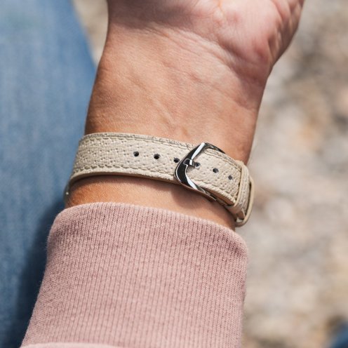 Anoma A1 Slate strap and buckle on wrist