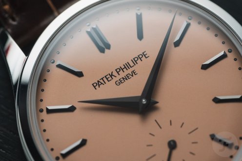 Patek Philippe Calatrava 6196P dial up close