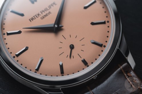 Patek Philippe Calatrava 6196P dial up close