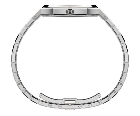 Maen Manhattan 37 Ultra-Thin case profile, crown side