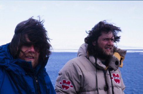 Reinhold Messner and Arved Fuchs in Antarctica