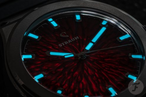 Straum × Fratello Jan Mayen Titanium lume shot up close