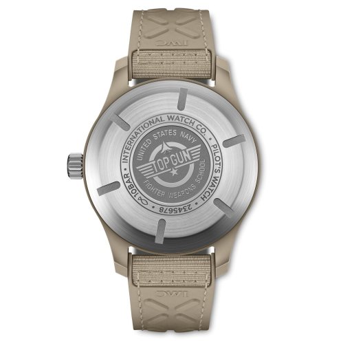 IWC Pilot’s Watch Automatic 41 TOP GUN Mojave Desert case back