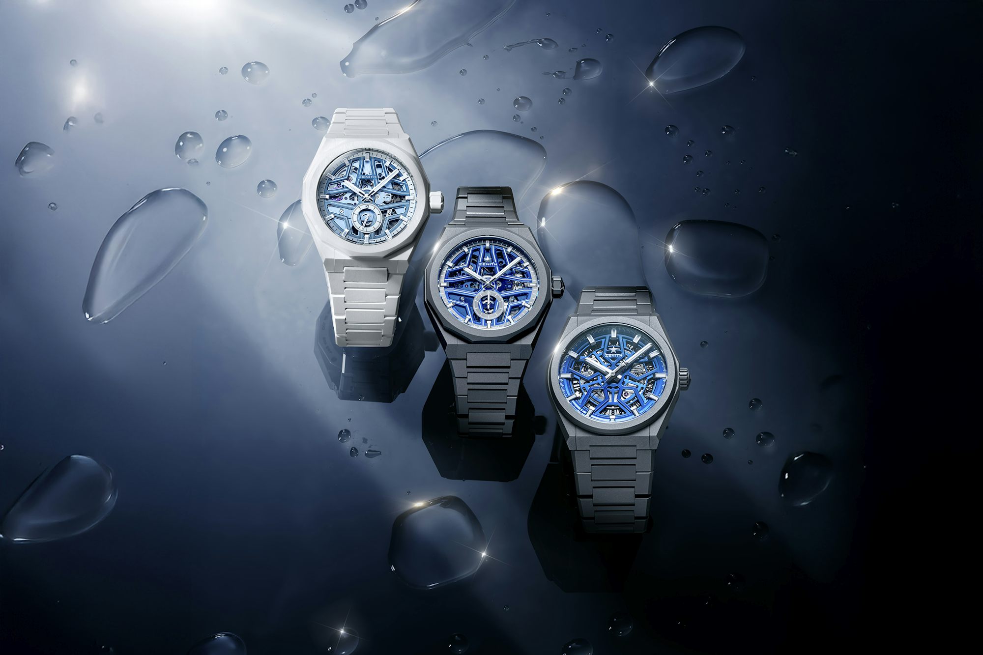 Zenith x Time+Tide Defy Skyline Skeleton 'White Surfer' Ceramic